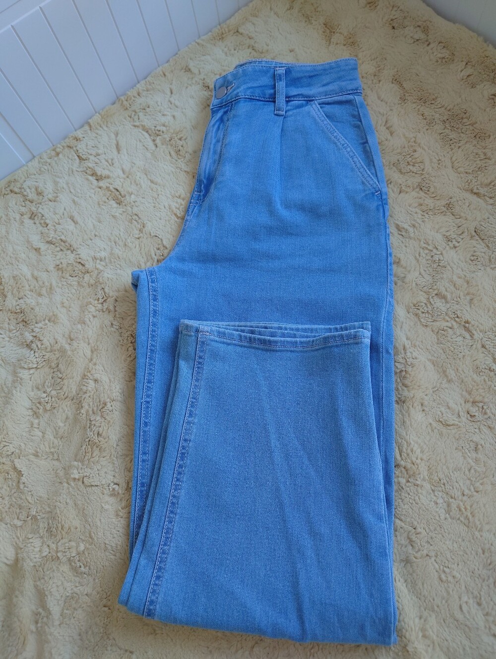 OAK + FORT Light Blue High-Rise Jeans